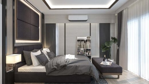 Combined style of built-in bedroom